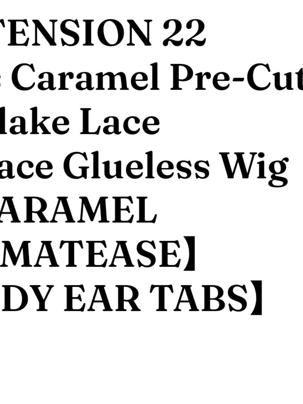 Snowflake Lace Caramel Straight Wig by - Caramel Brown